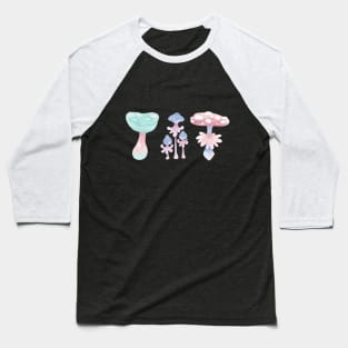 Cartoon fantasy mushrooms Baseball T-Shirt